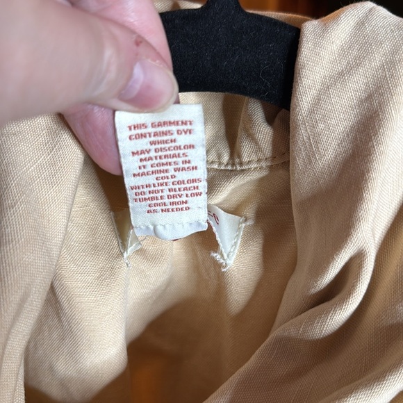 Sundance Every Angle Linen Blend Jacket Beige Button Up Outerwear Size XS - Picture 8 of 12